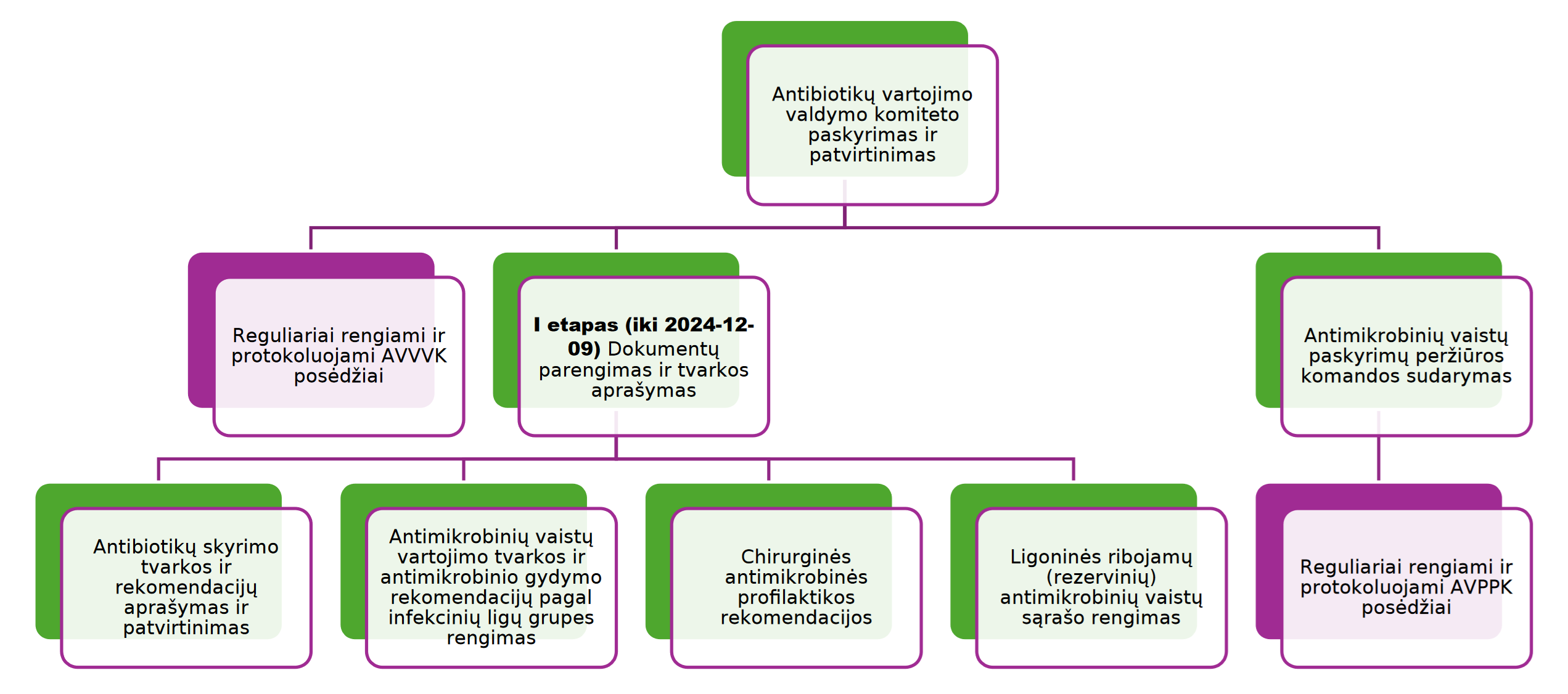 Projekto veiklų diagrama